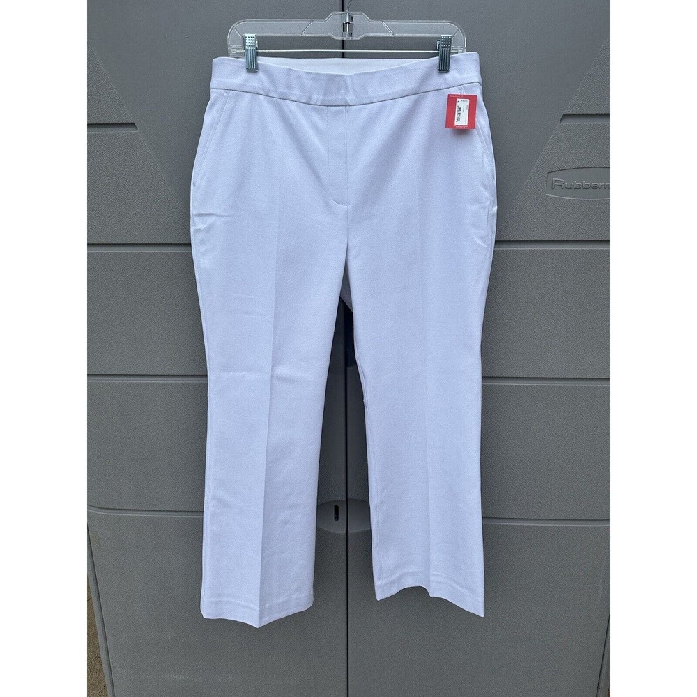 Spanx Women’s On-the-Go Kick Flare Pull On Pant White Stretch XL Tall NWT $148 - Picture 7 of 16